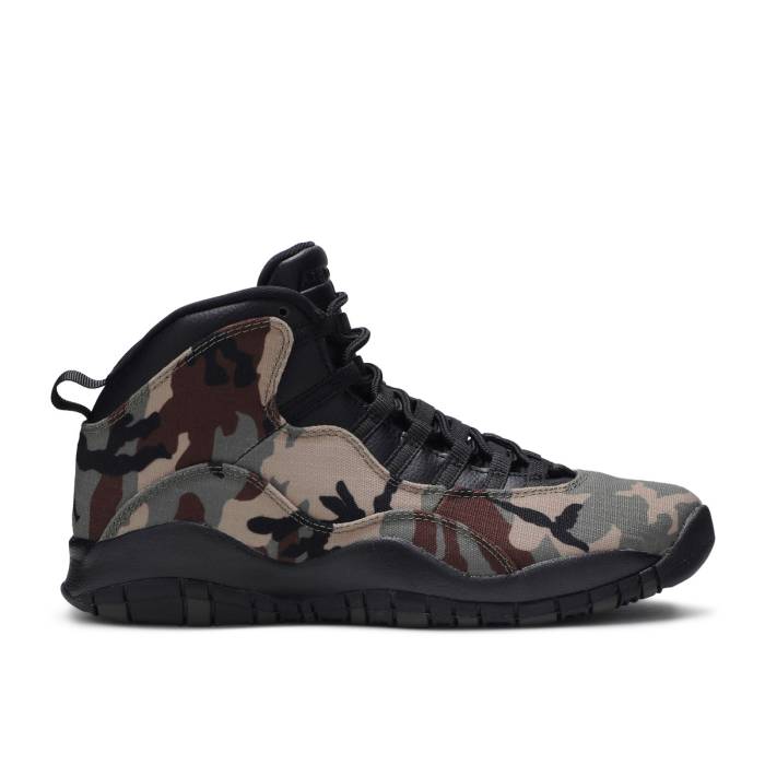 ナイキ エアジョーダン Air Jordan 【 Jordan 10 Retro \u0027Woodland Camo\u0027 Men Medium Olive/Black-Dark Army-Dark Cinder 】 レトロ メンズ olive オリーブ