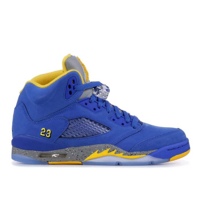 ナイキ　エアジョーダン Air Jordan 【 Jordan 5 Retro Gs 'Laney' Youth Varsity Royal/Light Charcoal-Varsity Maize 】 レトロ ジュニア キッズ