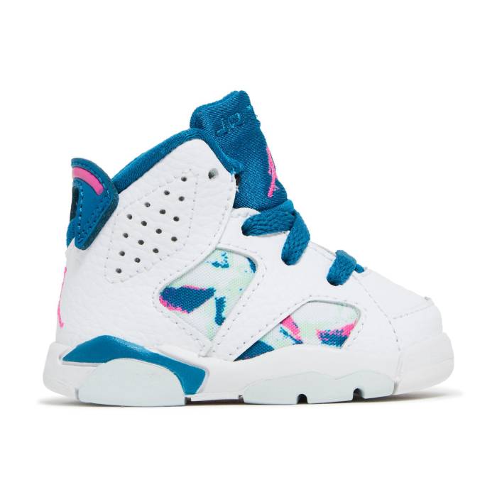ナイキ エアジョーダン Air Jordan 【 Jordan 6 Retro Td \u0027Green Abyss\u0027 Infant White/Green Abyss-Laser Fuchsia 】 レトロ もの言う花 白いこと 白いこと green 緑・緑であること