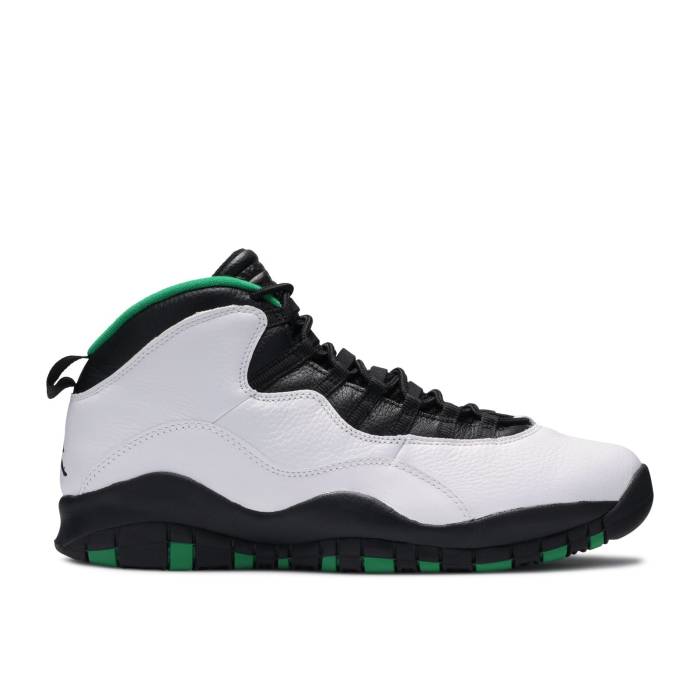 ナイキ　エアジョーダン Air Jordan 【 Jordan 10 Retro 'Seattle' 2019 Men White/Black-Kelly Green-Yellow Gold 】 レトロ メンズ 白色 ホワイト ゴールド