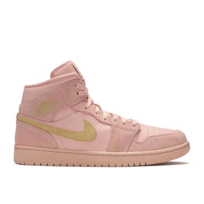 ナイキ エアジョーダン Air Jordan 【 Jordan 1 Mid \u0027Coral Gold\u0027 Men Coral/Metallic Gold 】 ミッド メンズ ゴールド