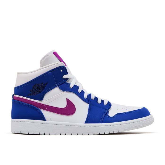 ナイキ　エアジョーダン Air Jordan 【 Jordan 1 Mid 'Royal Violet' Men Hyper Royal/Hyper Violet-White 】 ミッド メンズ