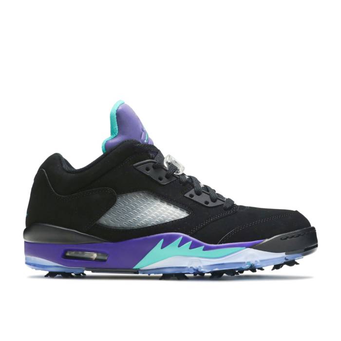 楽天市場】NIKE JORDAN 5 LOW GOLF BLACK METALLIC black/fire red