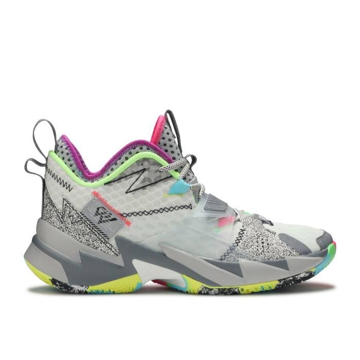 ナイキ　エアジョーダン Air Jordan 【 Jordan Why Not Zer0.3 'Zer0 Noise' Men White/Cool Grey/Wolf Grey/White 】 メンズ 白色 ホワイト クール 灰色 グレー｜スニケス