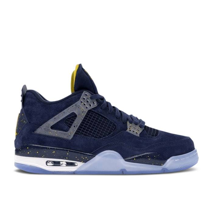 ナイキ　エアジョーダン Air Jordan 【 Jordan 4 Retro 'Michigan Wolverines' Pe Men College Navy/Amarillo/White 】 レトロ メンズ カレッジ 紺色 ネイビー 白色 ホワイト