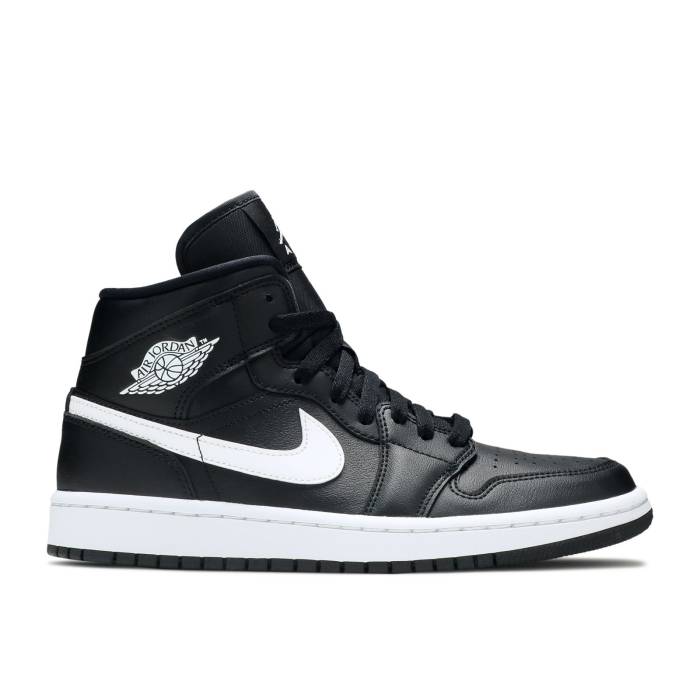 ナイキ エアジョーダン Air Jordan 【 Wmns Jordan 1 Mid \u0027Black White\u0027 Women Black/White 】 ミッド レディース 黒いこと 黒いこと 白いこと 白いこと