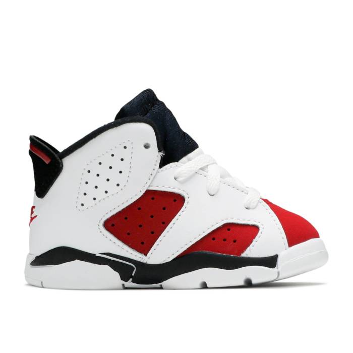 ナイキ エアジョーダン Air Jordan 【 Jordan 6 Retro Td \u0027Carmine\u0027 2021 Infant White/Carmine/Black 】 レトロ もの言う花 白いこと 白いこと 黒いこと 黒いこと