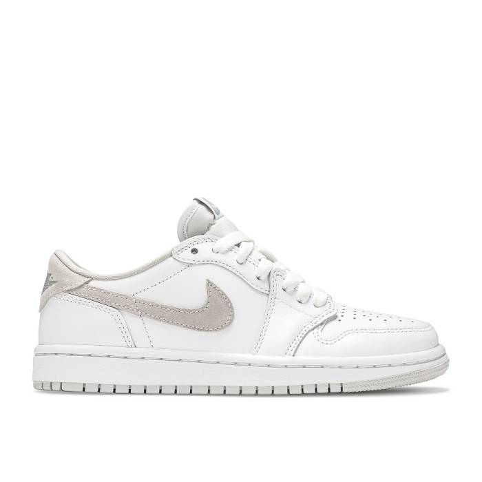 ナイキ エアジョーダン Air Jordan 【 Wmns Jordan 1 Retro Low Og \u0027Neutral Grey\u0027 2021 Women White/Particle Grey/Neutral Grey 】 レトロ レディース 白いこと 白いこと 薄墨色 薄墨色
