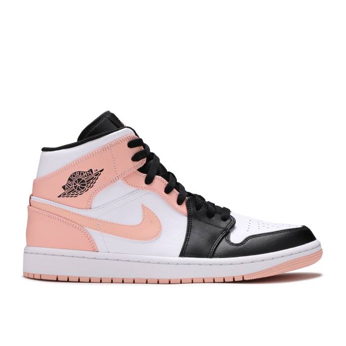 ナイキ エアジョーダン Air Jordan 【 Jordan 1 Mid \u0027Crimson Tint\u0027 Men White/Black/Arctic Orange 】 ミッド メンズ 白いこと 白いこと 黒いこと 黒いこと orange 橙・オレンジ色