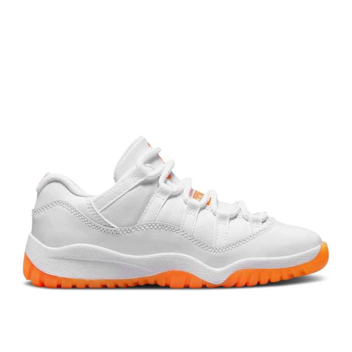 ナイキ エアジョーダン Air Jordan 【 Jordan 11 Retro Low Ps Bright Citrus Youth White/White/Bright Citrus 】 レトロ ジュニア キッズ 白色 ホワイト