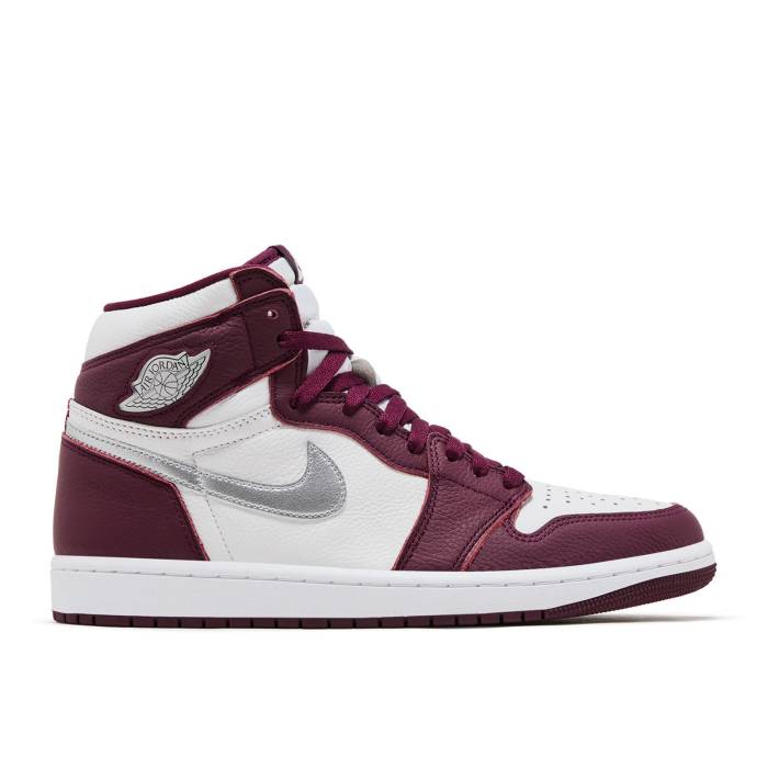 ナイキ エアジョーダン Air Jordan 【 Jordan 1 Retro High Og \u0027Bordeaux\u0027 Men Bordeaux/White/Metallic Silver 】 レトロ ご機嫌 メンズ 白いこと 白いこと Silver しろがね色・しろがね色 スニーカー-靴