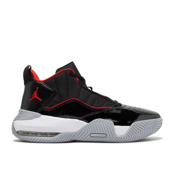 ナイキ エアジョーダン Air Jordan 【 Jordan Stay Loyal \u0027Bred\u0027 Men Black/White/Wolf Grey/Chile Red 】 メンズ 黒いこと 黒いこと 白いこと 白いこと 薄墨色 薄墨色 Red 赤・赤いこと