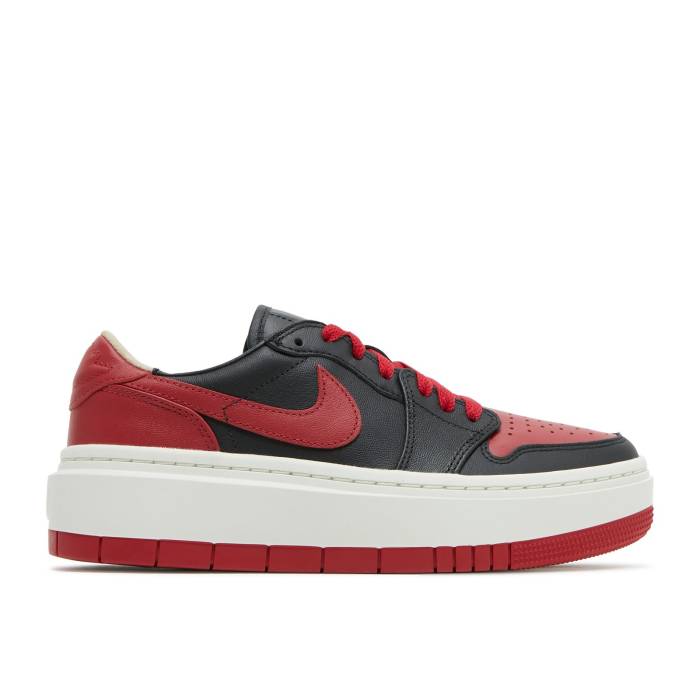 ナイキ　エアジョーダン Air Jordan 【 Wmns Jordan 1 Elevate Low Se 'Bred' Women Black/Gym Red/Sail 】 レディース 黒色 ブラック Red 赤・レッド