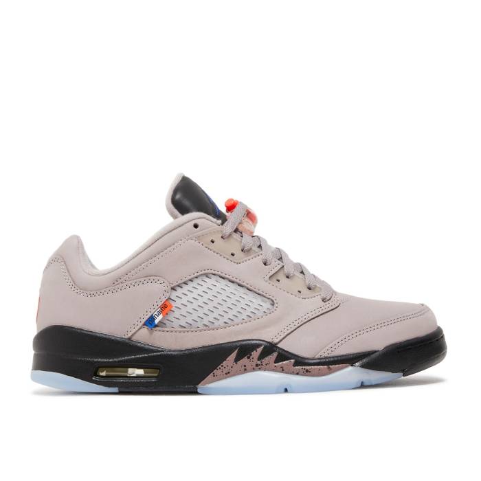 ナイキ エアジョーダン Air Jordan 【 Paris Saint-Germain X Jordan 5 Retro Low \u0027Paname\u0027 Men Pumice/Game Royal/Black/Plum/Eclipse/Bright Crimson 】 レトロ メンズ Game 力くらべ 黒いこと 黒いこと クリムゾン