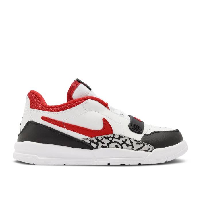 ナイキ エアジョーダン Air Jordan 【 Jordan Legacy 312 Low Td 'Fire Red' Infant White/Fire Red/Black/Wolf Grey 】 legacy レガシー ベビー 白色 ホワイト ファイア Red 赤・レッド 黒色 ブラック 灰色 グレー|スニケス