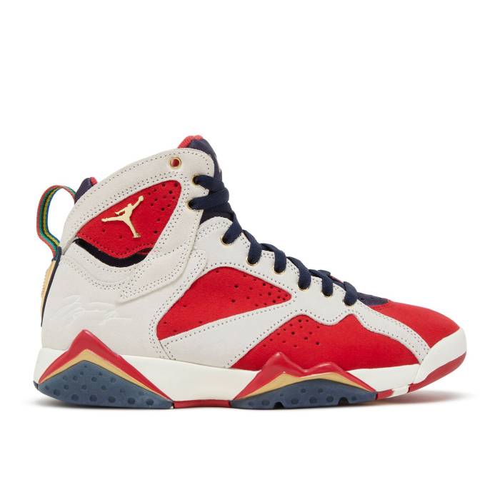 ナイキ エアジョーダン Air Jordan 【 Trophy Room X Jordan 7 Retro \u0027New Sheriff In Town\u0027 Men Obsidian/Dark Obsidian/True Red/Metallic Gold 】 レトロ メンズ Red 赤・赤いこと ゴールド