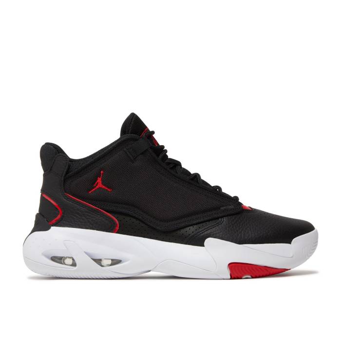 ナイキ エアジョーダン Air Jordan 【 Jordan Max Aura 4 \u0027Bred\u0027 Men Black/White/University Red 】 マックス 佇まい メンズ 黒いこと 黒いこと 白いこと 白いこと Red 赤・赤いこと