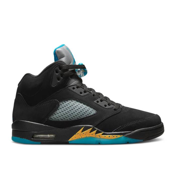 ナイキ エアジョーダン Air Jordan 【 Jordan 5 Retro \u0027Aqua\u0027 Men Black/Aquatone/Taxi 】 レトロ メンズ 黒いこと 黒いこと