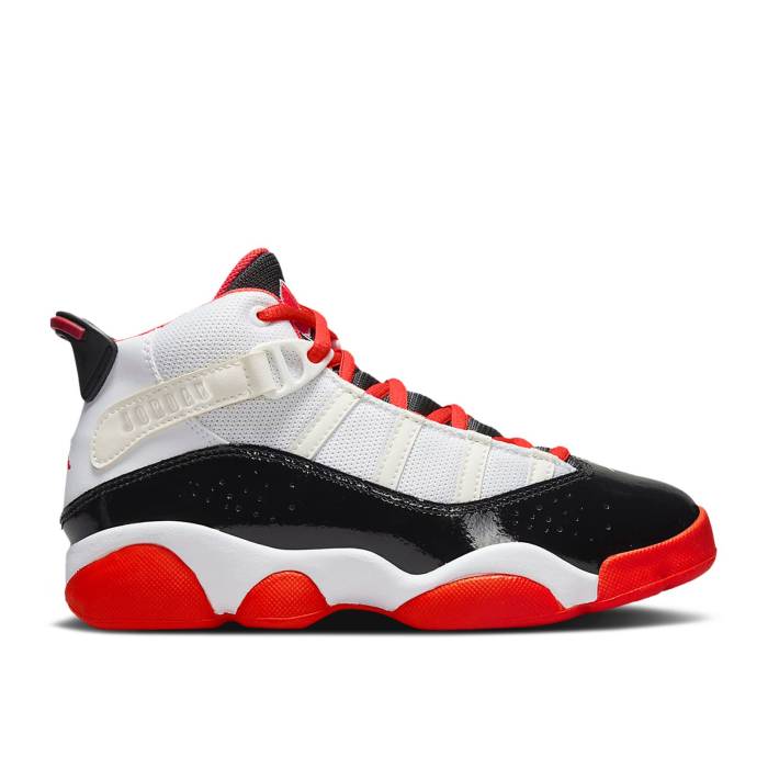 ナイキ エアジョーダン Air Jordan 【 Jordan 6 Rings Ps \u0027White Black Team Orange\u0027 Youth White/Black/Sail/Team Orange 】 輪っか 黒いこと 黒いこと Team 野球クラブ 御坊っちゃん キッズ 白いこと 白いこと 黒いこと 黒いこと Team 野球クラブ