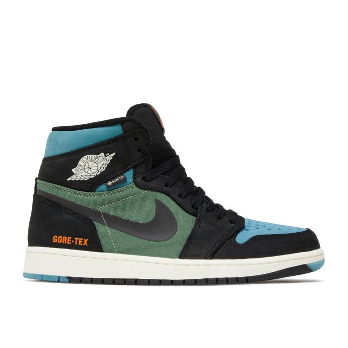 ナイキ エアジョーダン Air Jordan 【 Jordan 1 High Element Gore-Tex \u0027Black Olive\u0027 Men Black/Sky J Light Olive/Bright Mandarin/Sail/Noise Aqua 】 御機嫌 化学元素 ゴアテックス メンズ 黒いこと 黒いこと 天の原 olive オリー