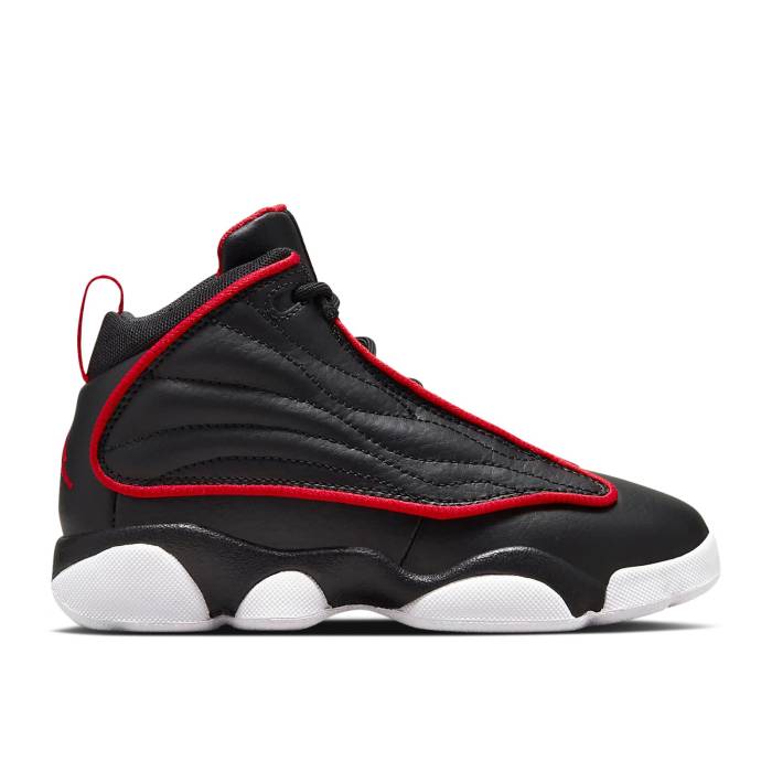 ナイキ エアジョーダン Air Jordan 【 Jordan Pro Strong Ps \u0027Black University Red\u0027 Youth Black/White/University Red 】 労働者階級 御坊っちゃん キッズ 黒いこと 黒いこと 白いこと 白いこと Red 赤・赤いこと キッズ・ベビー・マタニティ-キッズファッション-靴
