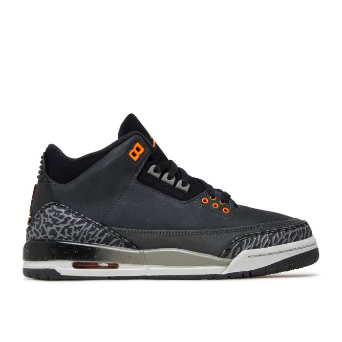 ナイキ エアジョーダン Air Jordan 【 Jordan 3 Retro ガウス \u0027Fear\u0027 2023 Youth Night Stadium/Total Orange/Black 】 レトロ 御坊っちゃん キッズ ナイト爵 闘技場 orange 橙・オレンジ色 黒いこと 黒いこと