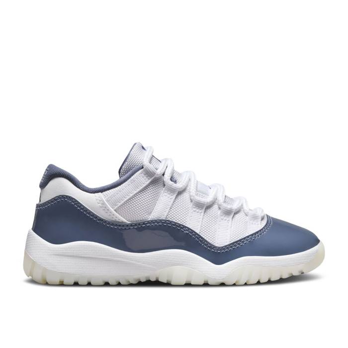 ナイキ エアジョーダン Air Jordan 【 Jordan 11 Retro Low Ps \u0027Diffused Blue\u0027 Youth White/Midnight Navy/Diffused Blue/Football Grey 】 レトロ 御坊っちゃん キッズ 白いこと 白いこと 紺色 米国海軍 青味 青み 蹴球