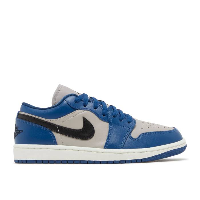 ナイキ エアジョーダン Air Jordan 【 Wmns Jordan 1 Low \u0027French Blue\u0027 Women French Blue/Black/College Grey/Sail 】 レディース 青み 青色 黒いこと 黒いこと 分科大学 薄墨色 薄墨色