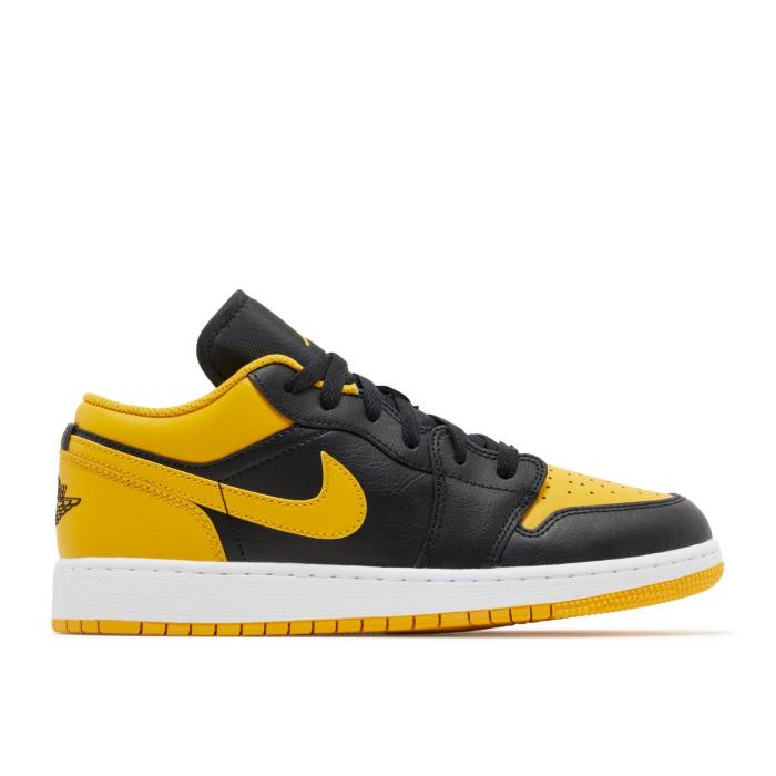 ナイキ エアジョーダン Air Jordan 【 Jordan 1 Low Gs Yellow Ochre Youth Black/Yellow Ochre/White 】 ジュニア キッズ 黒色 ブラック yellow 黄色・イエロー 白色 ホワイト