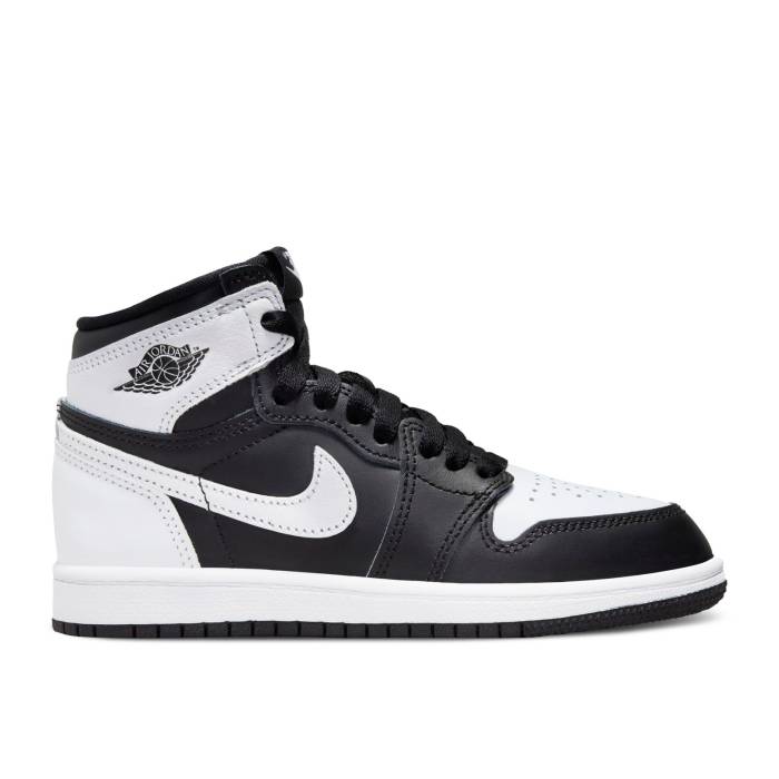 ナイキ エアジョーダン Air Jordan 【 Jordan 1 Retro High Og Ps \u0027Black White 2.0\u0027 Youth Black/White/White 】 レトロ 御機嫌 白いこと 白いこと お坊っちゃん キッズ 黒いこと 黒いこと 白いこと 白いこと