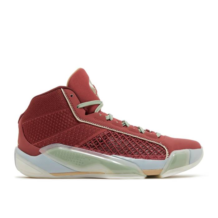 ナイキ エアジョーダン Air Jordan 【 Jordan 38 \u0027Year Of The Dragon\u0027 Men Cedar/Metallic Gold Grain/Light Pumice/Sail/Oil Green/Dark Team Red 】 メンズ ゴールド green 緑・緑であること Team 野球クラブ Red 赤・赤いこと