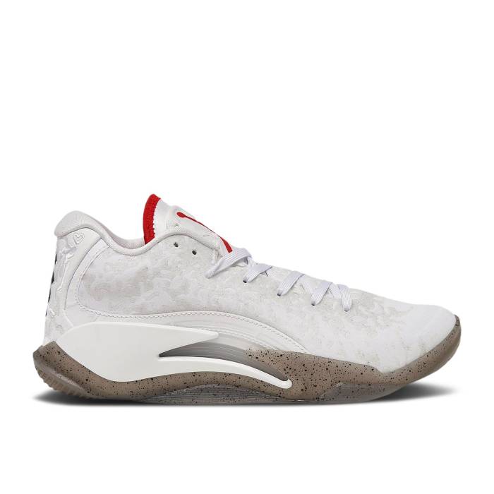 ナイキ　エアジョーダン Air Jordan 【 Jordan Zion 3 Gs 'Fresh Paint' Youth White/Cement Grey/Pure Platinum/University Red 】 ジュニア キッズ 白色 ホワイト 灰色・シメント 灰色 グレー ピュア Platinum プラチナム R