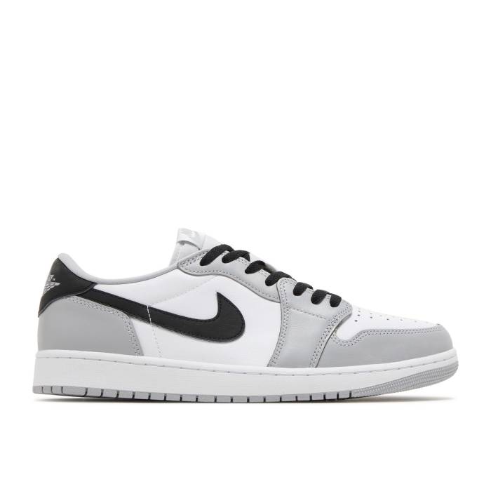 ナイキ エアジョーダン Air Jordan 【 Jordan 1 Retro Low Og Barons Men White/Black/Wolf Grey 】 レトロ メンズ 白色 ホワイト 黒色 ブラック 灰色 グレー