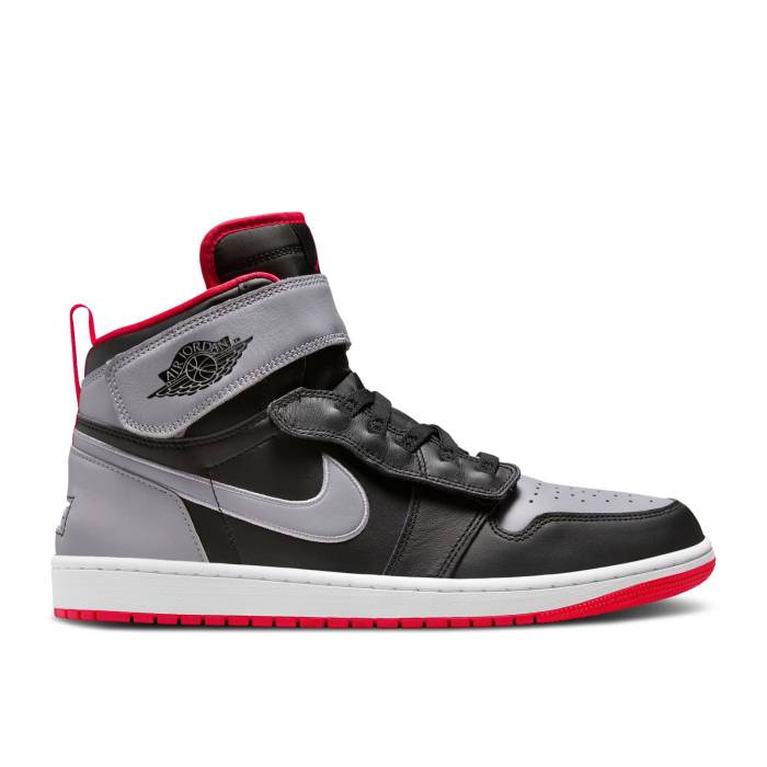 ナイキ エアジョーダン Air Jordan 【 Jordan 1 High Flyease \u0027Black Cement\u0027 Men Black/Cement Grey/White/Fire Red 】 ご機嫌 メンズ 黒いこと 黒いこと 薄墨色・シメント 薄墨色 薄墨色 白いこと 白いこと 火の手 Red 赤・赤いこと