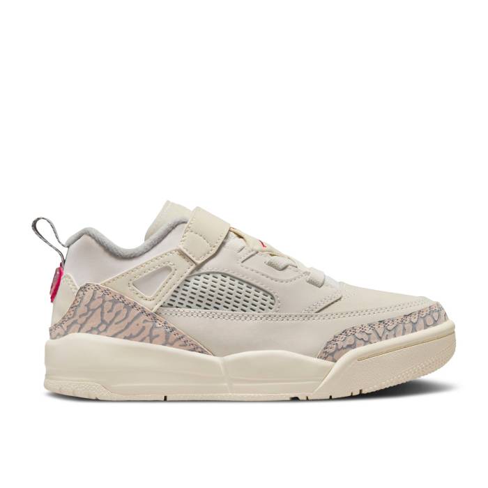ナイキ　エアジョーダン Air Jordan 【 Jordan Spizike Low Ps 'Coconut Milk' Youth Sail/University Red/Coconut Milk/Sandstone/Smoke Grey 】 ジュニア キッズ Red 赤・レッド 灰色 グレー｜スニケス