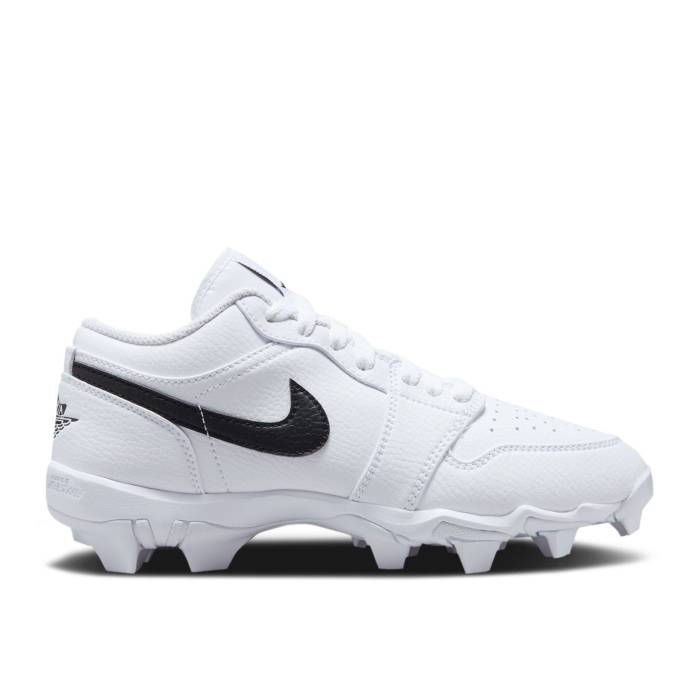 ナイキ エアジョーダン Air Jordan 【 Jordan 1 Low Cleat ガウス \u0027White Black\u0027 Youth White/Black/Black 】 御坊っちゃん キッズ 白いこと 白いこと 黒いこと 黒いこと
