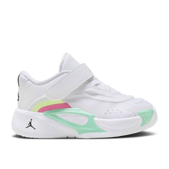 ナイキ エアジョーダン Air Jordan 【 Jordan Luka 3 Td \u0027Photo Finish\u0027 Infant White/Black/Volt Glow/Green Glow 】 もの言う花 白いこと 白いこと 黒いこと 黒いこと green 緑・緑であること