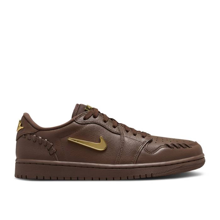 ナイキ エアジョーダン Air Jordan 【 Wmns Jordan 1 Low Method Of Make \u0027Cacao Wow\u0027 Women Cacao Wow/Metallic Gold 】 レディース ゴールド