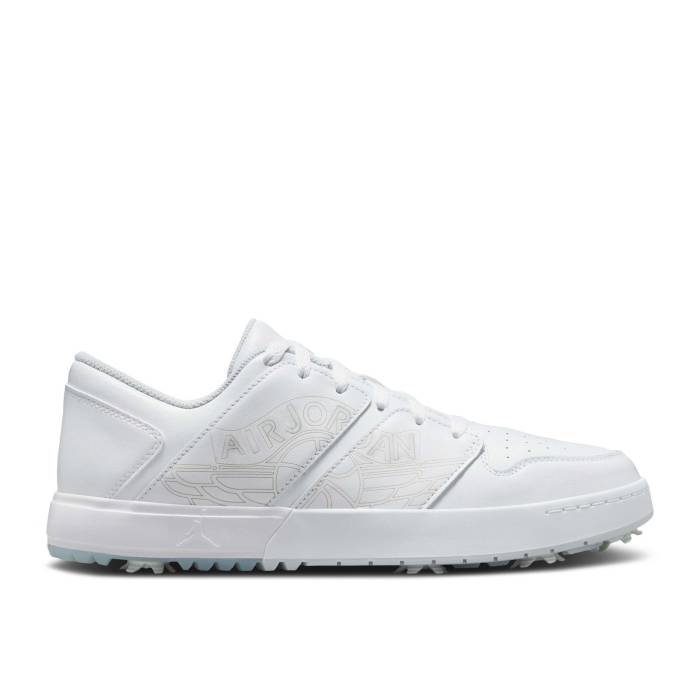 ナイキ エアジョーダン Air Jordan 【 Jordan Nu Retro 1 Low Golf \u0027White Pure Platinum\u0027 Men White/Pure Platinum/Blue Tint 】 レトロ golf ゴルフ 純然たる メンズ 白いこと 白いこと 純然たる Platinum プラチナム 青み 青色