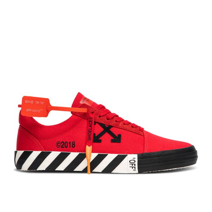 象牙色 Off-White 【 Vulc Low Top \u0027Red\u0027 Men Red 】 メンズ Red 赤・赤いこと