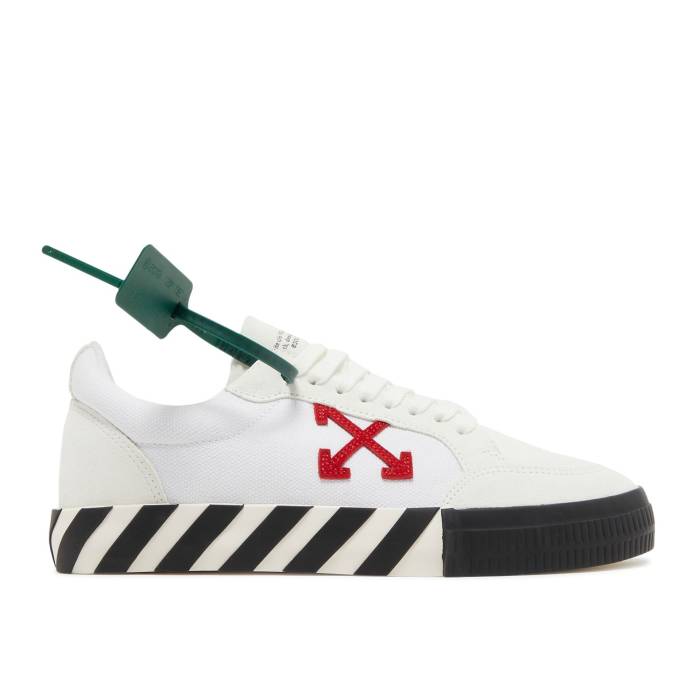 象牙色 Off-White 【 Vulc Sneaker \u0027White Red\u0027 Men White/Red/Black 】 靴 スニーカー メンズ 白いこと 白いこと Red 赤・赤いこと 黒いこと 黒いこと スニーカー-靴-メンズ靴