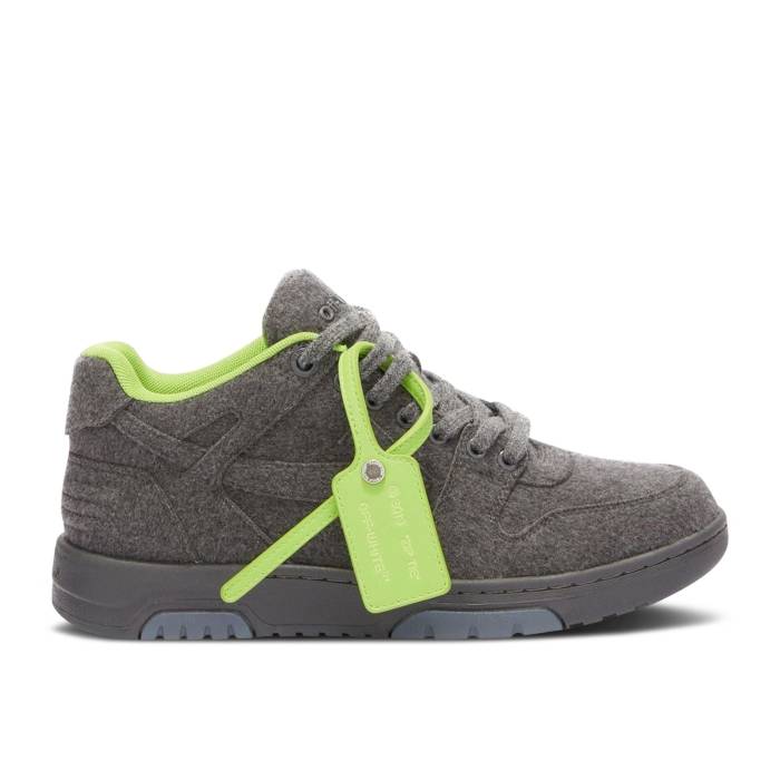 オフホワイト Off-White 【 Out Of Office Dark Grey Fluorescent Green Men Dark Grey/Fluorescent Green 】 灰色 グレー メンズ 灰色 グレー green 緑・グリーン