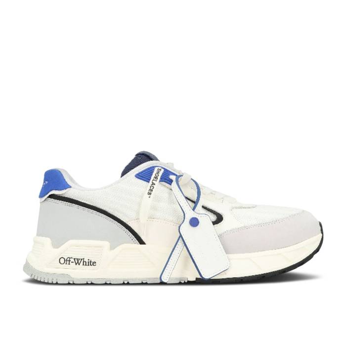 象牙色 Off-White 【 Kick Off Sneaker \u0027White Grey Blue\u0027 Men White/Grey/Blue/Cream 】 蹴りつける 靴 スニーカー 薄墨色 薄墨色 メンズ 白いこと 白いこと 薄墨色 薄墨色 青み 青色 皮膚軟化剤