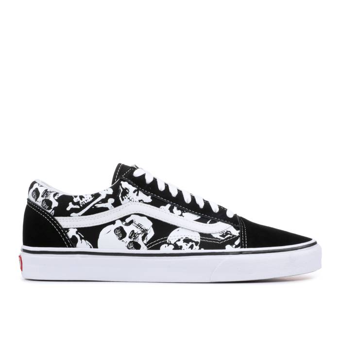 ヴァンズ Vans 【 Old Skool \u0027Skulls\u0027 Men Black/True White 】 メンズ 黒いこと 黒いこと 白いこと 白いこと