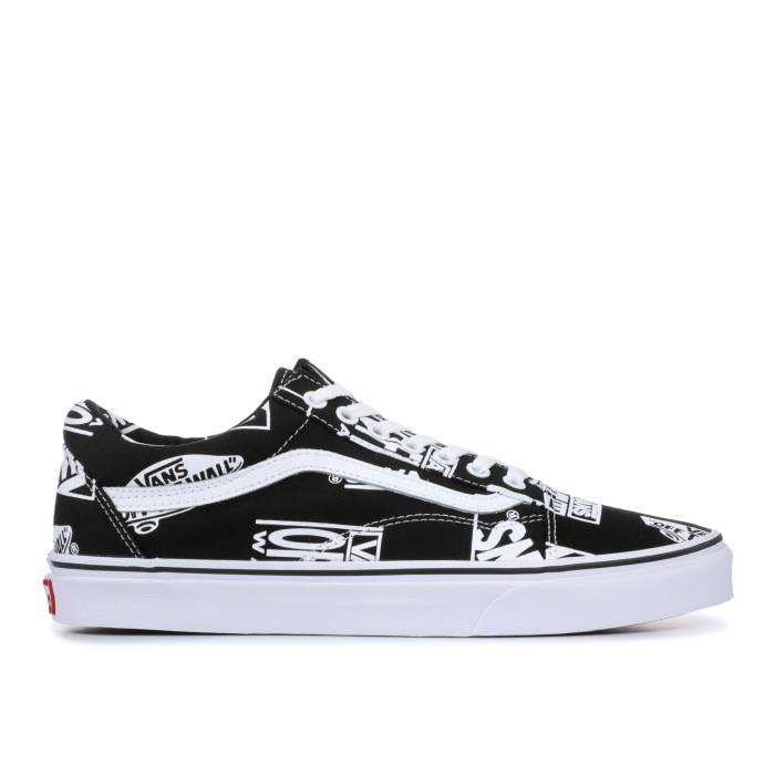 ヴァンズ Vans 【 Old Skool \u0027Logo Mix\u0027 Men Black/True White 】 メンズ 黒いこと 黒いこと 白いこと 白いこと