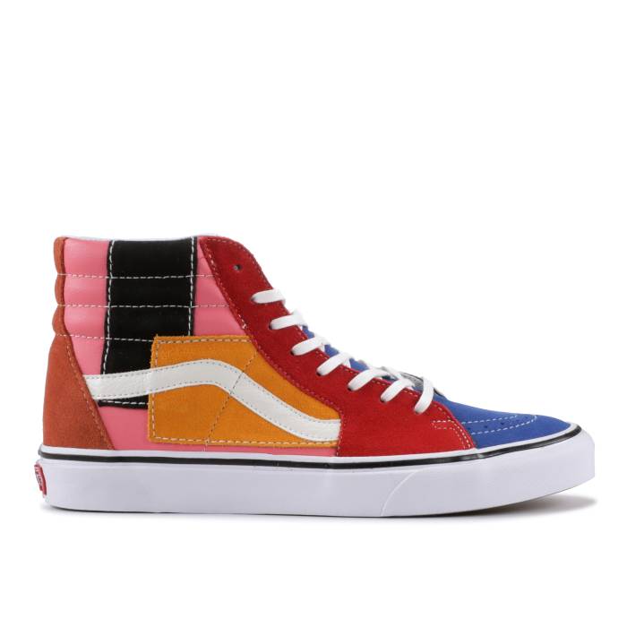 ヴァンズ Vans 【 Sk8-Hi \u0027Patchwork\u0027 Men Multi/True White 】 滑るご機嫌 メンズ 白いこと 白いこと