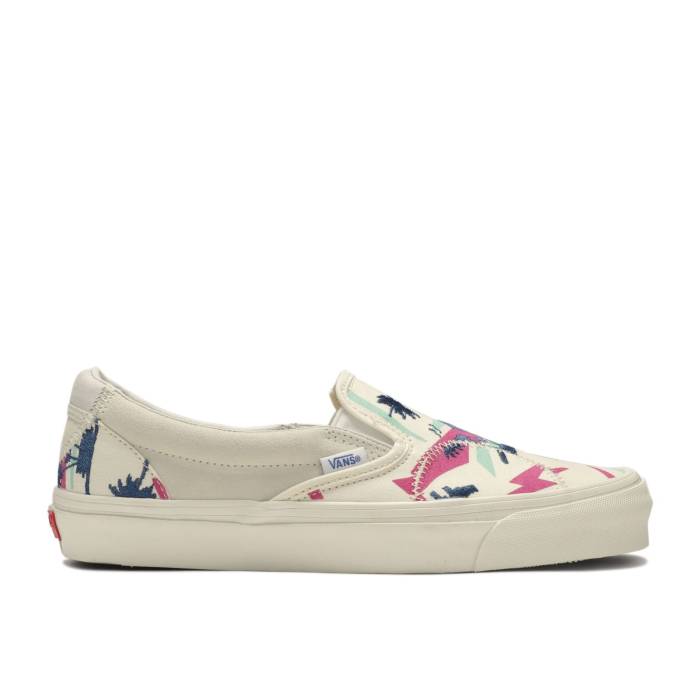ヴァンズ Vans 【 Classic Slip-On Lx \u0027Bricolage\u0027 Men White/Multi/Marshmallow 】 古典派音楽 slip-on スリッポン メンズ 白いこと 白いこと