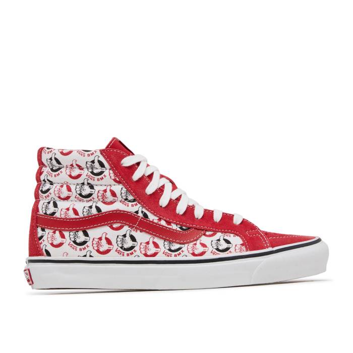 ヴァンズ Vans 【 Neighborhood _ Vault Og Sk8-Hi Lx 'Thumbs Up' Men Red/White/Black 】 ボルト スケートハイ メンズ Red 赤・レッド 白色 ホワイト 黒色 ブラック｜スニケス 23,572円