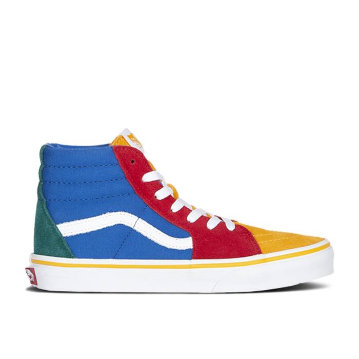 ヴァンズ Vans 【 Sk8-Hi 'Primary Block' Men Lapis Blue/True White 】 スケートハイ メンズ 青色 ブルー 白色 ホワイト