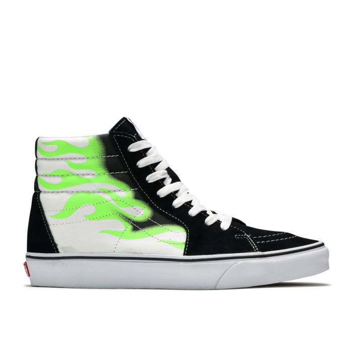 ヴァンズ Vans 【 Sk8-Hi 'Flame Black White' Men Black/True White 】 スケートハイ 黒色 ブラック メンズ 黒色 ブラック 白色 ホワイト